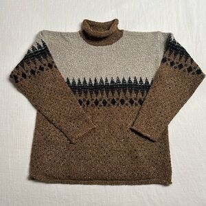 Vintage Arizona Jean Company Textured Roll Neck Sweater, Women’s Size Small